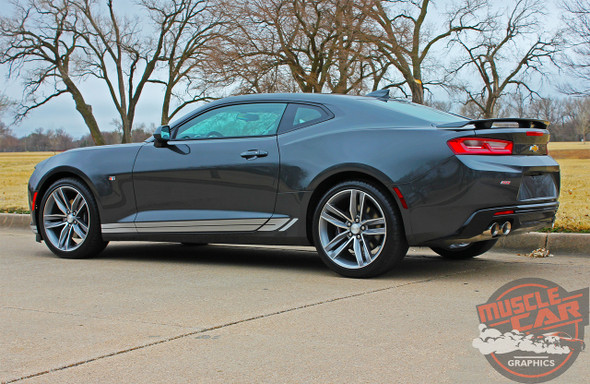 Driver side Camaro Lower Rocker Panel Decals TREAD 2016 2017 2018