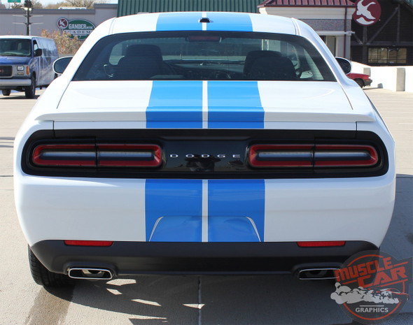 View of 2016 Dodge Challenger RT Decals WING RALLY 2015-2020 2021 2022