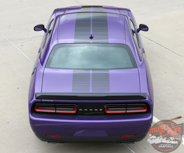 View of 2018 Challenger Blacktop Stripes PULSE RALLY 2015-2019 2020 2021 2022