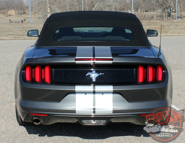 Rear View of 2015 Mustang Stripes STALLION SLIM 2015 2016 2017