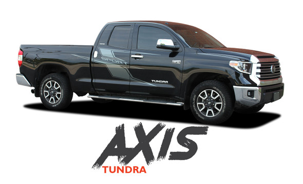 Toyota Tundra AXIS Side Door Decals Body Vinyl Graphics Stripe Striping Decal Kit for 2014 2015 2016 2017 2018 2019 2020 2021