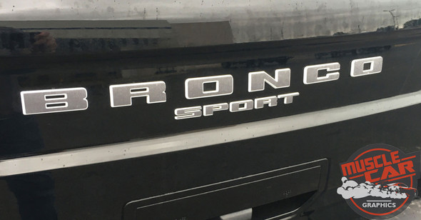 2021 2022 2023 2024 Ford Bronco Sport LETTER DECALS Front Grill and Rear Gate Name Text Decals Stripes Vinyl Graphics