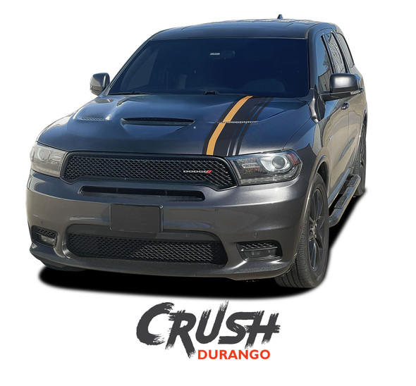 Dodge Durango CRUSH RALLY Offset Racing Stripes Decals Vinyl Graphics Kit 2014-2025 Models (MCG-8780)