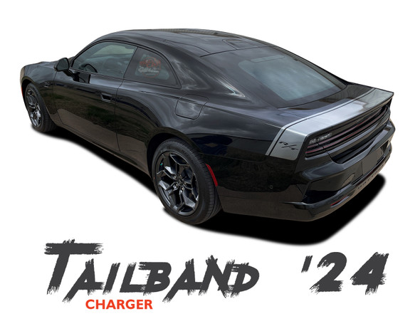 Dodge Charger TAILBAND 24 Daytona R/T Scat Pack Decklid Trunk Stripes Vinyl Graphics Decals (2024-2026) (MCG-10103)