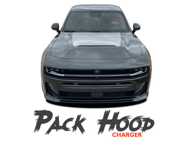 Dodge Charger Sixpack Hood Stripe PACK HOOD Rally Hood Vinyl Graphics Decals (2026-2027) (MCG-10621)