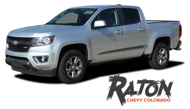 Chevy Colorado RATON Lower Rocker Panel Door Body Accent Vinyl Graphic Factory OEM Style Decal Stripe Kit 2015 2016 2017 2018 2019 2020 2021 2022