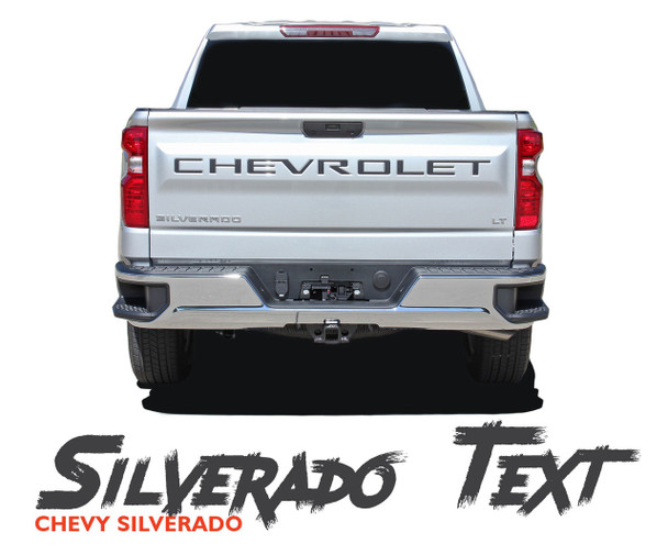 Chevy Silverado Tailgate Decals Rear Tail Gate Text Name CHEVROLET LETTERS Vinyl Graphic Kit for 2019-2026