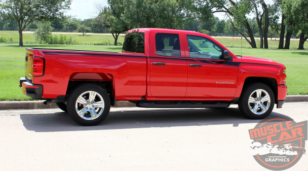 2014-2018 Chevy Silverado Stripes Accelerator Vinyl Graphic Decals