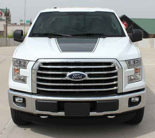 Front of 2018 F150 Hood Graphics FORCE HOOD 2009-2019 2020