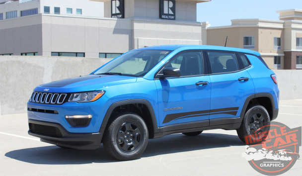 Side View of 2018 Jeep Compass Graphics COURSE ROCKER 2017-2025