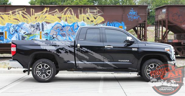 Side of NEW! 2015-2021 Toyota Tundra Side Vinyl Graphics FRENZY Premium Products!