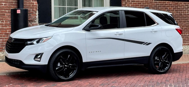 Chevy Equinox MERIDIAN Side Door Stripes Body Vinyl Graphics Decals Kit 2018 2019 2020 2021 2022 2023 2024 (MCG-7846)