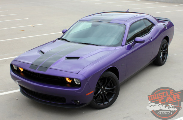 View of 2023 Dodge Challenger Strobe Stripes PULSE RALLY 2008-2023 View of 2023 Dodge Challenger Strobe Stripes PULSE RALLY 2008-2023