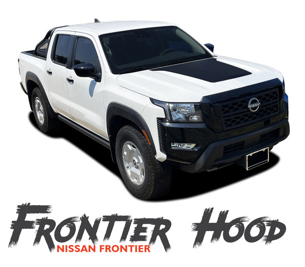 Nissan Frontier HOOD Vinyl Graphic Stripes Decal Kit for 2022 2023 2024 (MCG-9646)