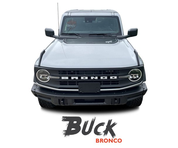 Ford Bronco Full Size Hood Decals BUCK HOOD Stripes Vinyl Graphics Kit