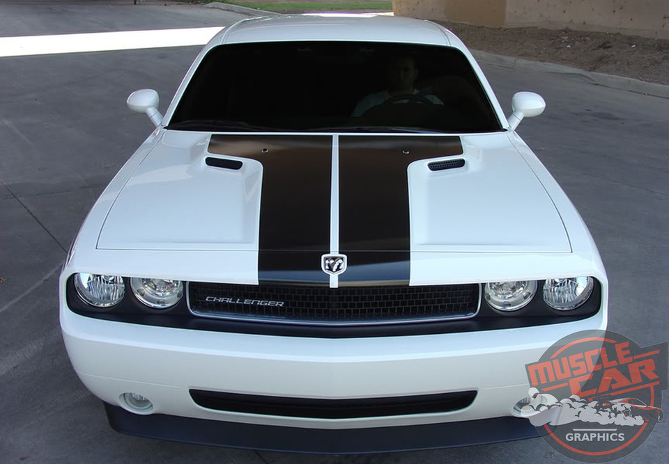 HOOD, Dodge Challenger Stripes, Challenger Decals, Challenger Vinyl ...