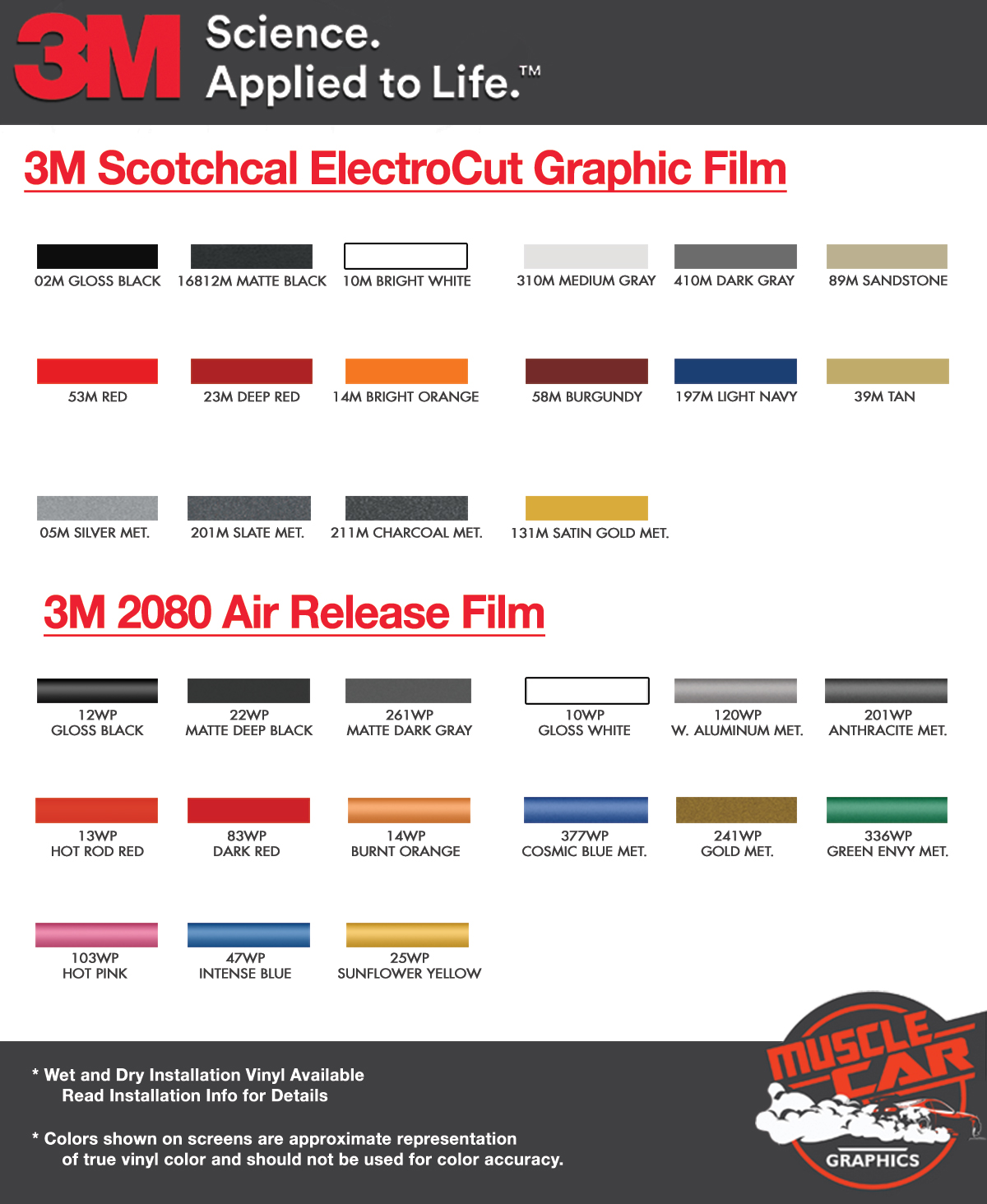 3m color chart