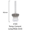 DX-Mixer Mixing Tips #165 Temporary Cement Long Wide 1:1 Ratio (Gray Wing) 48pk (Dentazon)