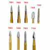 NIVO Top-Cut Bur Bullet #7803 T&F Gold 100pk