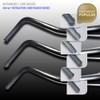 Cord Packer R-55A, Circle Rounded, Angled, Serrated Stainless Steel Tips & Handle (Pascal)