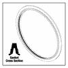 Door Gasket for Midmark Model M11, 12.875" OD Gasket Only w/Door Wire (053-0527-00) (JG)