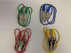 Bib Chain with Color Coated Chain & Color Plastic Ring, Assorted Colors 3pk (HB)
