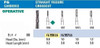 NeoBurr FG Carbide #556 (straight fissure) 50pk #NB556 (Microcopy)