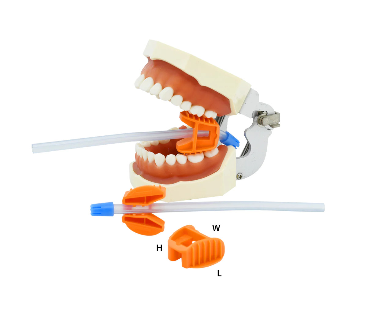 MONSTER MOUTH BITTER ANGRY（BLOCK / Sサイズ） EZ Bite Block Medium Disposable Mouth Prop, Orange, 100pk