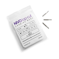 NIVO Top-Cut Bur #57 Straight/Flat End Plain Friction Grip (FG), Bag of 100.