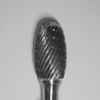 Lathe Carbide Bur D-1/2 (egg shape) Tungsten Dual Cut Regular (Buffalo)