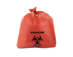 Biohazard Waste Bags Red 10 Gallons (23x23) 250pk (Plasdent)