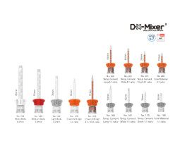 DX-Mixer Mixing Tips #165 Temporary Cement Long Wide 1:1 Ratio (Gray Wing) 48pk (Dentazon)