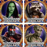 Stickers Marvel Guardians of the Galaxy Roll of 75, 2-1/2 Diameter (Giggletime)