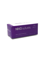 Nivo Suture 3-0, 27" Silk Black Braided Surgical Suture C-6/FS2 Needle 12/bx, SHORT DATE EXPIRES 11/24