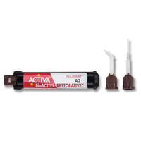 Activa BioActive Restorative A2 Syringe 8gm w/ 20 tips Single Refill (Pulpdent), EXPIRES 12/02/26