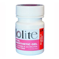 Iolite Topical Gel, Bubble Gum Flavor, Anesthetic Benzocaine 20%, 1.12oz Jar.