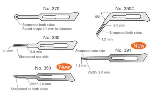 Microsurgical Blade #390C 10pk (J.Morita)
