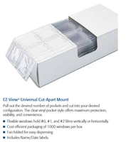 EZ-View Pocket Mounts Universal Clear Cut-Apart 1000/Bx (Rinn)