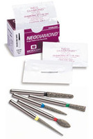 NeoDiamond 0118M, Medium, Ball, Disposable Diamond Bur, Package of 25.