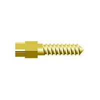 Screw Post Refill, S3, Gold-Plated, #3 Short 7.8mm, Package of 12 posts.