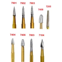 Burs Carbide FG #7901 T&F (12 blade needle) Gold 10pk (HB)
