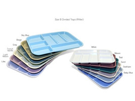 Set-up Divided Tray Size B (Ritter) - Blue