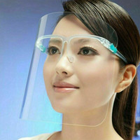 Face shield visor, protective shield, clear, Reusable, Anti Fog Face Shield Mask, Safety Shield with Glasses Each