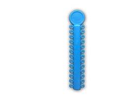 NIVO Orthodontic Ligature Ties, Light Blue, Bag of 1040.