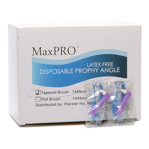 Prophy Angle MaxPro with Tapered Brush Latex Free 144/pk (AD)