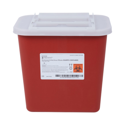 Sharps Container Red 8 Quart (2 Gallon) (Medium) (McK)