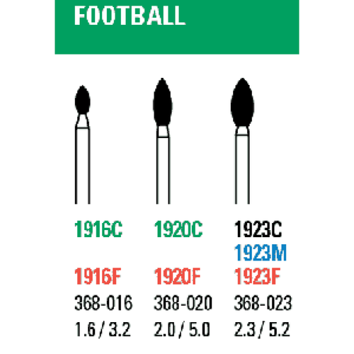 Neo Diamond #1916C (football) 25pk (Microcopy)