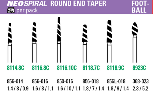 Neo Spiral #8116.8C (round end taper) 25pk (Microcopy)