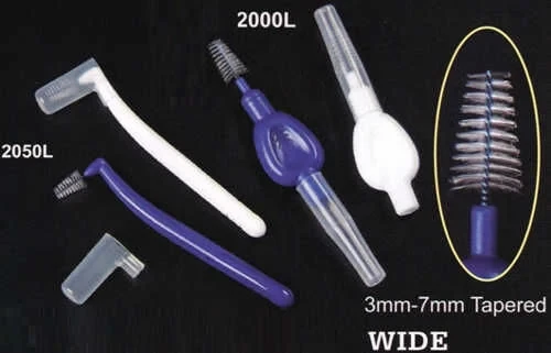 Interdental Brushes WIDE, Blue & White Assorted 50/Bag (Plasdent)