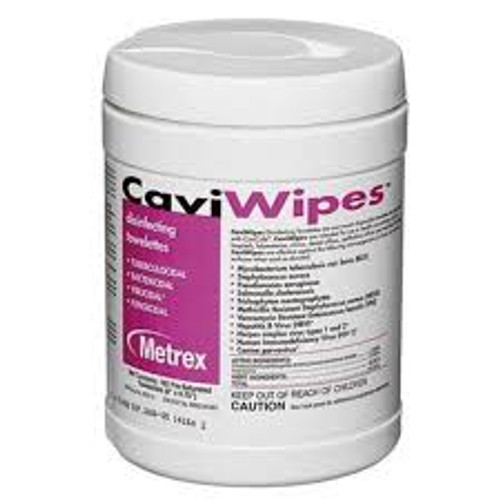 CaviWipes Large, 6" x 6.75", Disinfecting Disposable Towelettes, 160 wipes (Metrex)